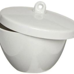 Vijay Surgical Porcelein Crucible 15ml cap. with lid [Pack of 2 pc] Crucible-22