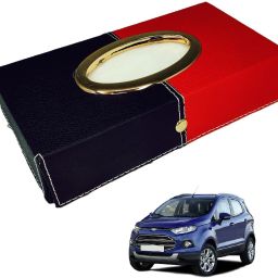 Chrom-Black-Red Tisue Box Leatherete-331 Vehicle Tissue Dispenser-21