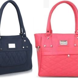 Women Blue, Pink Hand-held Bag-image-106