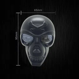 autopowerz Skull LED Fog Light Yellow/White Stable & Flashing with Red Devil Eye Effect Fog Lamp Car, Motorbike LED (12 V, 30 W) image 3