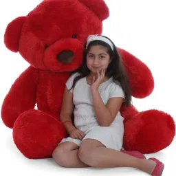 Medium Very Soft 3 Feet Lovable/Huggable Teddy Bear For Girls (Red Color) - 91 cm-image-15