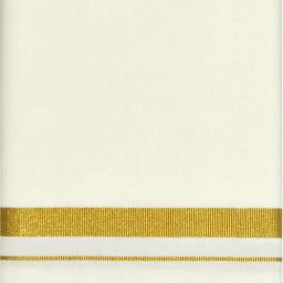 TUNI MANI 2.0meter / 3/4inch Gold Jari Single Dhoti Solid Men Dhoti-image-79