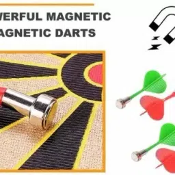 hhs sports Magnetic Dart Board Set Dart Board with 4 Magnetic Darts 30 cm Dart Board image 2