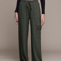 Women Printed Green Track Pants-image-53