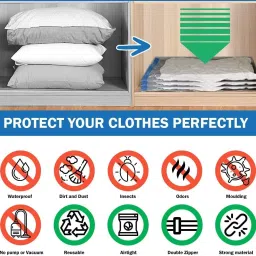 5Pack Vacuum Compression Storage Bags With Pump,Space Saver Sealer Bag DN413 Travel Storage Vacuum Bags-image-43