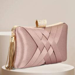 Party Beige, Brown, Gold Clutch-image-16