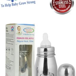 STAINLESS STEEL FEEDING BOTTLE REGULAR NECK BPA-FREE - 150 ml-image-105