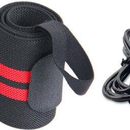 Sports & Fitness Combo Of Wrist Band With Skipping Rope Fitness Accessory Kit Kit-13
