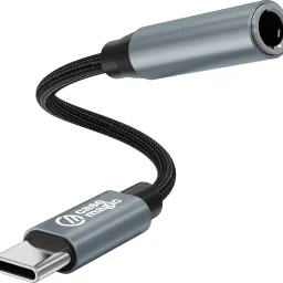 Case-Magic Grey Type C to 3.5mm Audio Jack Adapter with DAC | Hi-Fi Stereo & Braided Aux Cable Phone Converter-26