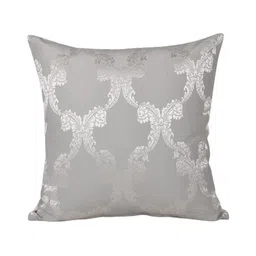 Home Grey Set of 5 Self Design Square Cushion Covers image 2