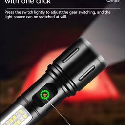 Azelf Power Torch Type-C Rechargeable Outdoor Lighting Belt Sidelight Emergency Belt Cob Warning Sidelight Work Light image 4