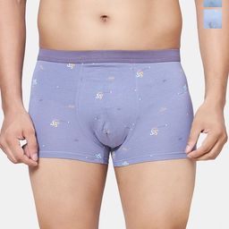 PLUMBURY Pack Of 3 Printed Trunk PLMB/SPANTY220GR/DGR/AGRM-GREY/DARK GREY/ASH GREY-49