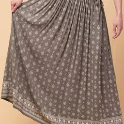 Hive91 Jaipuri Ethnic Printed Flared Maxi Skirt-picture-41