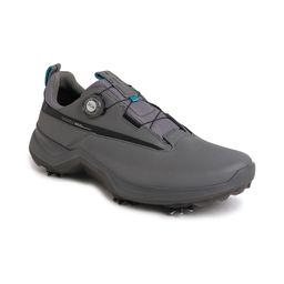 ECCO Men Leather Golf Non-Marking Shoes-image-8