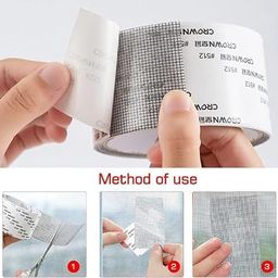 AACHEN Mosquito net Covering Mesh Tape,torn door net,Tape for Door Tears Holes Screen Patch Repair,(200Cm X 5CM) NET TAPE(GREY) (1) image 5