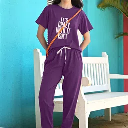 ZeyoPrinted Top With Trousers Co-Ords-picture-22