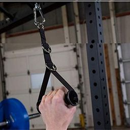 Fitcozi Multifunction 3 D Ring Grip Handle Triceps Rope Resistance Bands Handle Cable Machine Attachments for Gym with snaphook Tricep Exercise Handle image 2