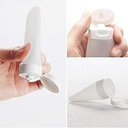 generic SHREE MAHA Empty Travel Bottles 120ml For Shampoo Lotion Soap, Leakproof Refillable Travel Containers, Tube Sets Cosmetic Toiletry Containers for Shampoo Lotion Soap Use - (Pack of 3) image 5
