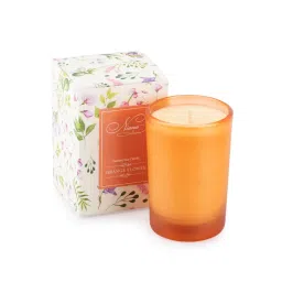 Niana Orange Flower Candle-picture-35