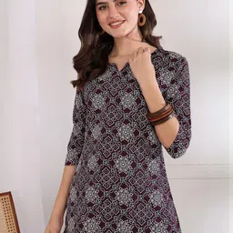 Women Printed Regular Straight Kurti Pack Of-1-image-95