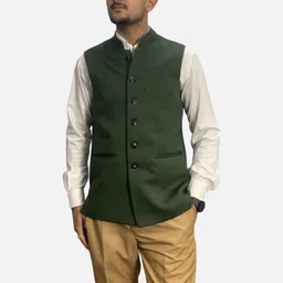 GARGIAN Master Cut Men Green Wool Jackets-picture-25
