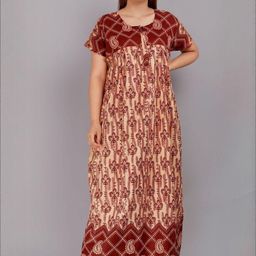 AAKARSHANA CREATION Women Printed Cotton Nightdress-image-65