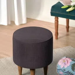 Chumbak French Pouffe Brown Coal-image-43