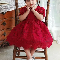 LULU & SKY Flutter Sleeve Fit & Flare Dress-image-69