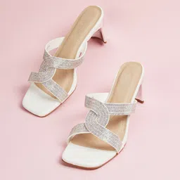 Ginger by Lifestyle Women Embellished Block  Sandals-52