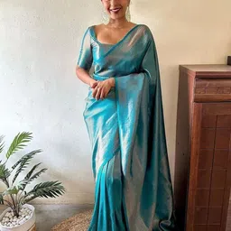 Quelea Woven Design Zari Pure Silk Banarasi Saree-image-89