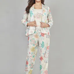 Amchoor Printed Pure Cotton Coat With Trousers Co-Ords-picture-11