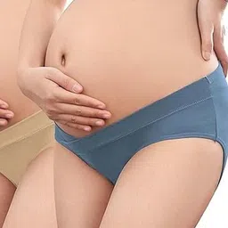 Eleg & Stilance Pack Of 2 Low Rise Soft Stretchable Full Coverage Postpartum Underwear-picture-48