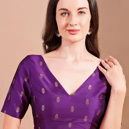 Tikhi Imli Woven Design Saree Blouse-image-75