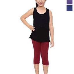 FRENCH KLEIDER Pack of 3 Girls Mid-Rise Skinny Fit Capris-image-37