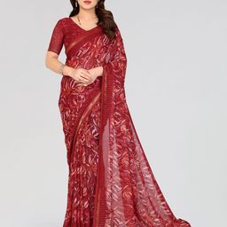 Moda Rapido Floral Print Saree-picture-0