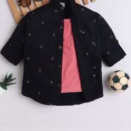 BAATCHEET Boys Comfort Striped Party Shirt-image-85