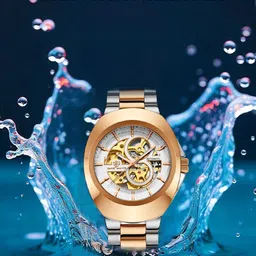 SANSIMAYO Men Skeleton Dial Analogue Automatic Watch SM-WM-209-WHITE image 2