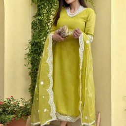 SZN Women Yellow Kurta Sets-picture-32