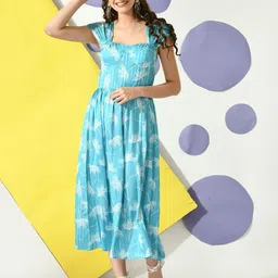 DressBerry Print A-Line Maxi Dress-image-59