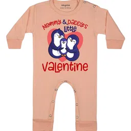 Arvesa Mommy And Daddy Little Valentine Printed Bodysuit-image-73