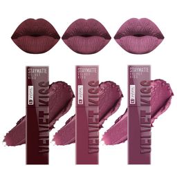 krayons Set Of 3 Velvet Kiss Lipstick - 3.5 ml Each-Orchid Love 2-Dusty Mauve 4-Maroon 6-21