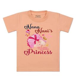 Arvesa Kids Printed V-Neck Applique T-shirt-image-90