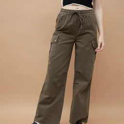 Ginger by Lifestyle Women Straight Fit Cargos-image-33