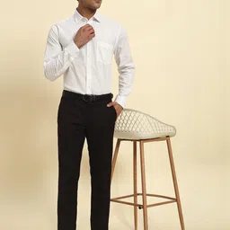 Cantabil Men Checked Comfort Trousers-image-74