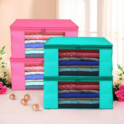 Kuber Industries Green Set of 4 Regular Drawer Organiser Organisers image 1