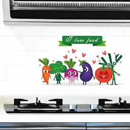 INDIAN ROYALS Green & Purple Printed Self-Adhesive & Durable Wall Sticker-image-92