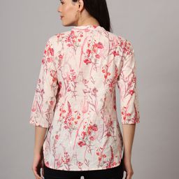 Anouk Rustic Floral Printed Pure Cotton Kurti image 5