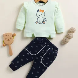 Annie Girls Printed Top with Pyjamas-picture-3