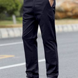 AAHWAN Men Loose Fit High-Rise Trousers-image-70