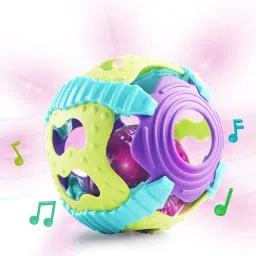 Non-Toxic Musical Sensory Grasping Rattle Ball with Light & Sound for Babies| Rattle-15